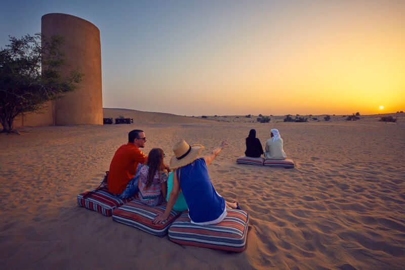 Sunset in the desert