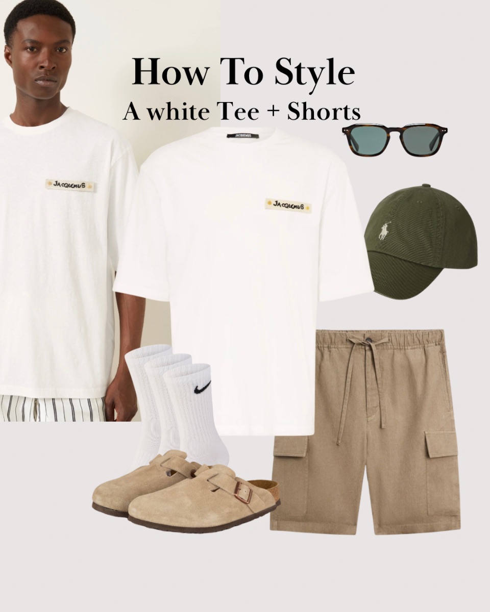 How To Style: A white Tee + Shorts
